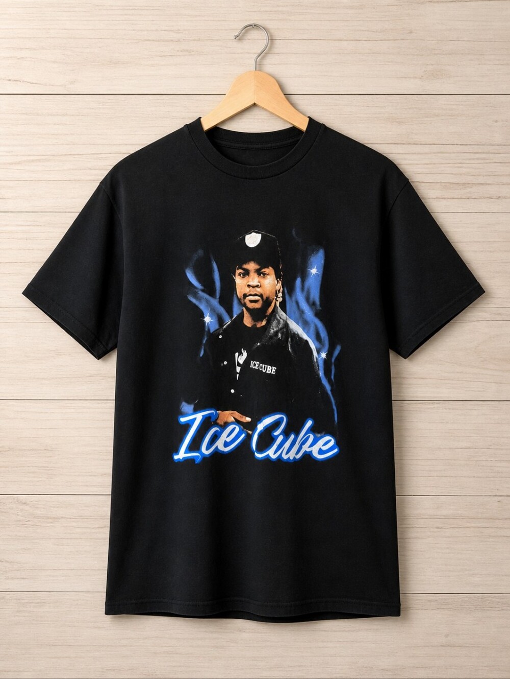 Ice Cube Graphic Short-Sleeve Crewneck T-Shirt - Black